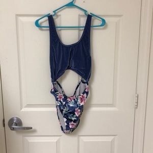 Velvet cheeky bathing suit
